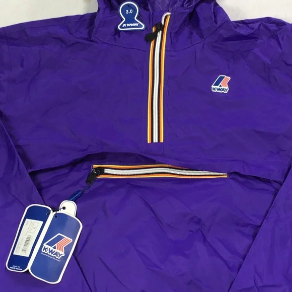 K-Way LE VRAI 3.0 LEON Windbreaker Jacket size L